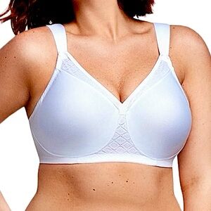 - Glamorise 40H White Seamless T-Shirt Bra! NEW!